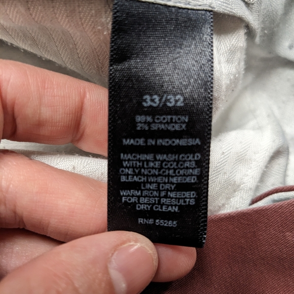 Express Men's Maroon Pants - Picture 5 of 7